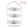 Creative pattern three layer Mini snack rack Fruit plate KTV bar restaurant tableware Cake rack Snack plate Water cube cake rack