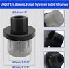 2025+ 288716 3/4" Inlet Strainer 288749 Airless Filters-with SG10, SG20, X5, X7, Prox Series-Paint Replacement Parts