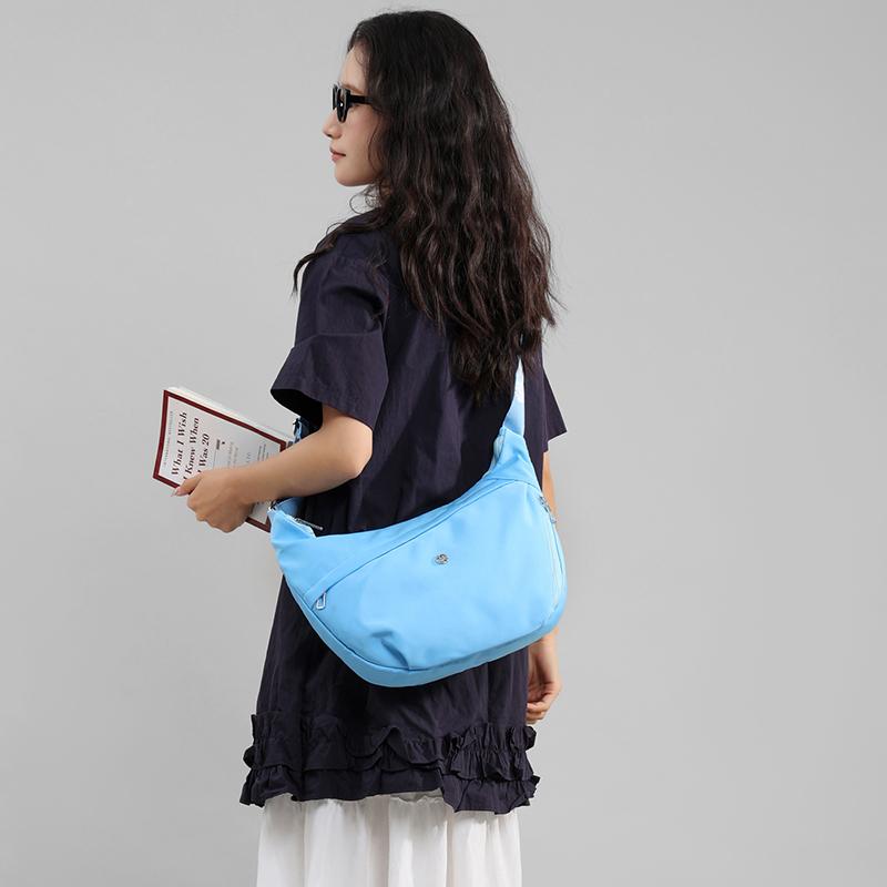 Large Capacity Crossbody Bag Women's Shoulder Bag Solid Color Hobo Bag