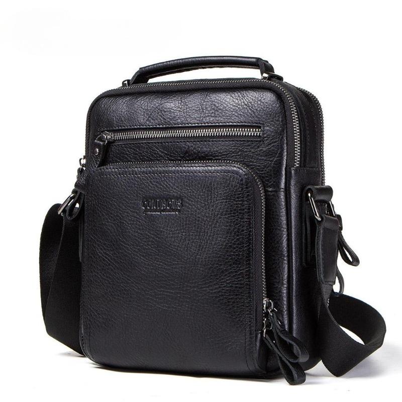 Genuine Leather Messenger Bags Men's Shoulder Bag