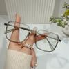 Photochromic Anti Radiation large frame Glasses Shades Transition Eyeglasses Korean Replaceable Lens women resistant Glare flat mirrors Eyewear