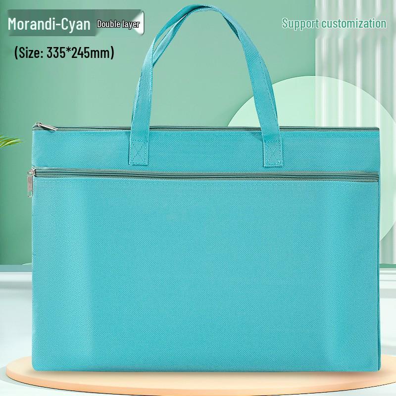 Waterproof Double Layer A4 Document Bag for Students & Prenatal Checkups with Customizable Logo