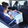 Tavă pentru scaun auto pentru copii, pliabilă, cu buzunare multiple, impermeabilă, masă auto portabilă de mare capacitate, pentru utilizare în RV, masă de desen