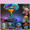 Unique Mushroom Night Light With Usb Plug Resin Material Ideal Gift For Birthdays And Graduations