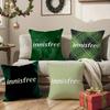 Natural And Quiet Iow-key Style-Innisfree Pillow Case Comfort Sofa Bed Silky Elegant Invisible Zipper Decorative Cushion Cover