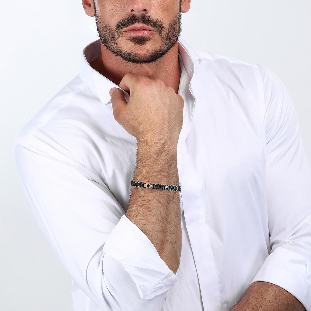 Maserati Jewels Schwarzes Edelstahlarmband JM422ATZ13 für Männer