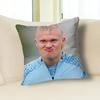 Funny H-Haaland Meme Pillow Case Modern Home Decorative Cozy Plush Pillowcase For Living Room Bedroom Sofa