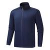Unisex Stand Collar Zipper Hoodie - Long Sleeve Outdoor Sports Jacket for Autumn/Winter Martial Arts Coaching.
