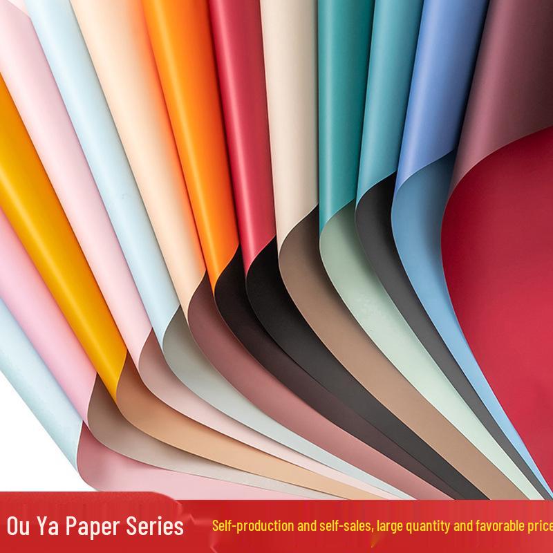 Tweekleurig Bloemenboeket Inpakpapier voor Verse Bloemen - Oya Papier