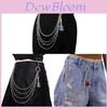 Punk Guitar Pendant Metal Waist Chain For Men Women Youths Fashion Belt Accessory