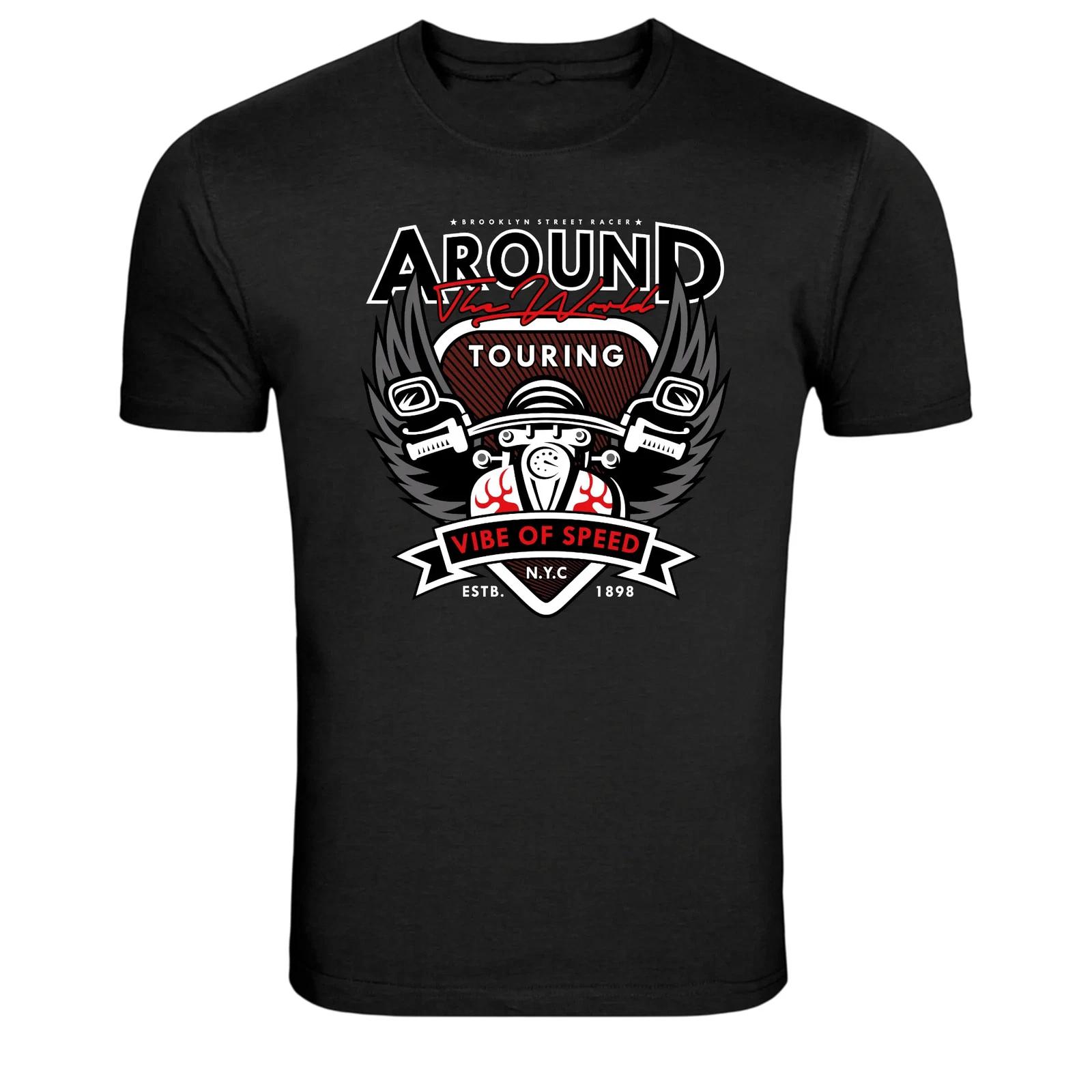 

Around The World Touring Motorcycle Graphic T-Shirt S