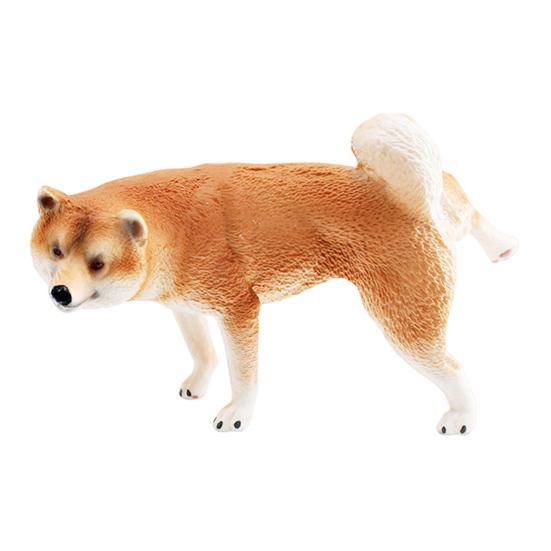 Simulated Dog Model PVC Sleeping Pooping Pug Shiba Figurine Statue Sculpture Home Office Desktop Decoration Ornament Kids Educational Animal Toy