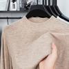 Puyuan 100% Wool Men'S Autumn And Winter Round Neck Solid Color Imitation Wool Sweater Popular Wool Sweater