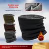 Winter Warm Neck Warmer Men Women Cycling Double Layer Outdoor Hiking Skiing Fleece Mask Adjustable Drawstring Unisex Neck Tube