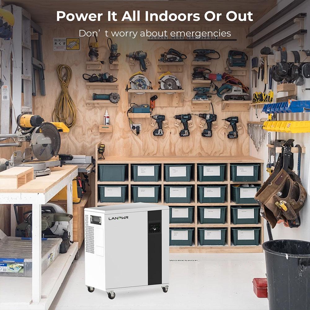 LANPWR UFox Plus 35E Solar Power Station, 3500W 5120Wh Solar Generator, LiFePO4 Battery, Off-Grid Inverter, Expandable & APP Control