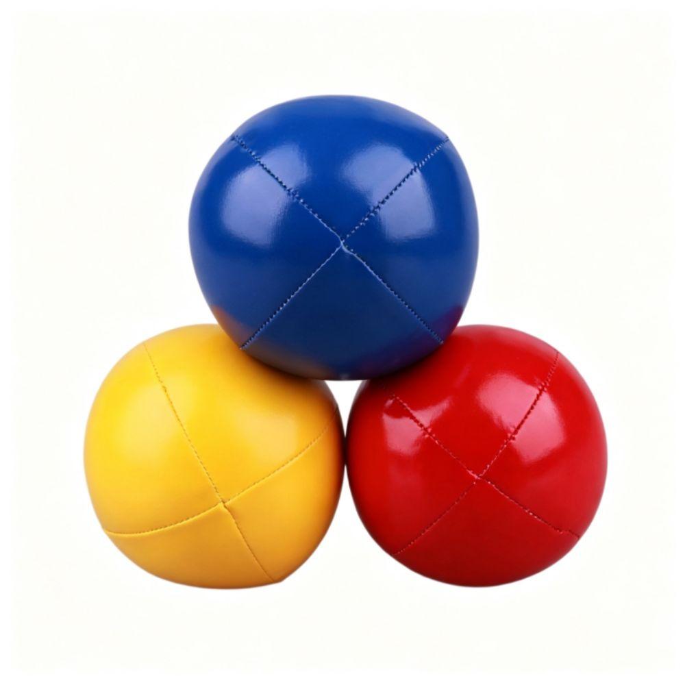 PU Leather Juggling Ball With 4 Panel Design Circus Ball Clown Juggle Ball Kids and Adults