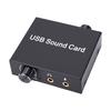 External USB Sound Card 16Bit 48KHz Playback USB to Sound Jack Sound Card Adapter with 3.5mm Jack for PC Laptop