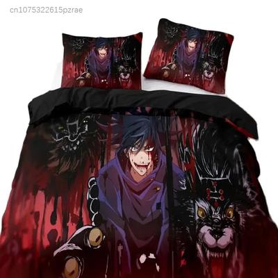 Jujutsu Kaisen Satoru Gojo Juego de Ropa de Cama Dormitorio Suave Moderno Cubrecolchones Cómodo para Niños Funda Nórdica Funda de Colcha Y Funda de Almohada