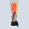 Customized Crystal Trophy with Pentagram Resin, Annual Meeting Souvenirs, Home Decoration, Color Printing Trophy High-grade, 1Pc