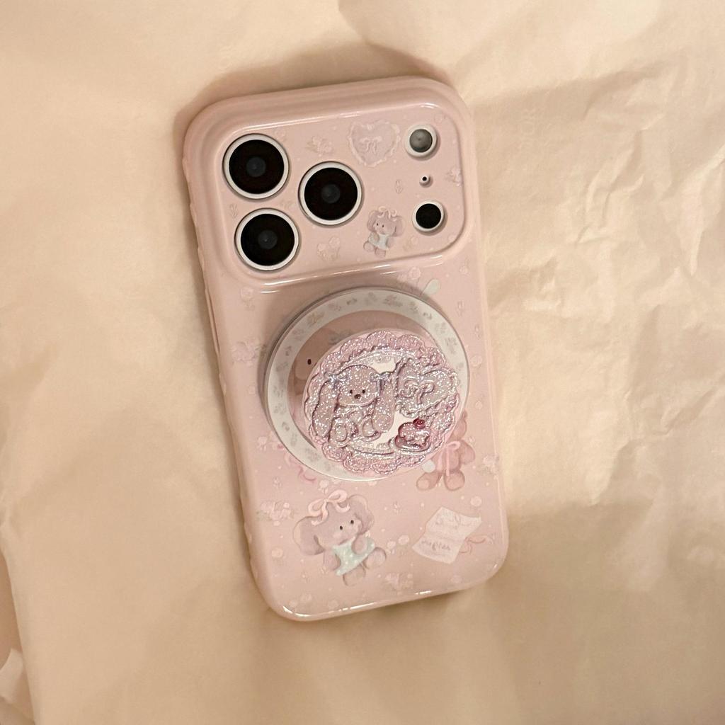Glitter Magnetic Mount Phone Case for iPhone 16, iPhone 17, and iPhone 17 Pro Max