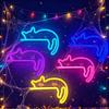 Pet Shop Decorative Sign Cat LED Neon Wall Sconce for Bedroom Decor, Cute Cartoon Animal Lamp Light, Energy Saving Living Room And Party Atmosphere
