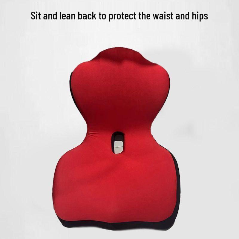 Extra Thick Lumbar Support Cushion - Ideal for Office Chairs and Cars, Relieves Discomfort from Extended Sitting