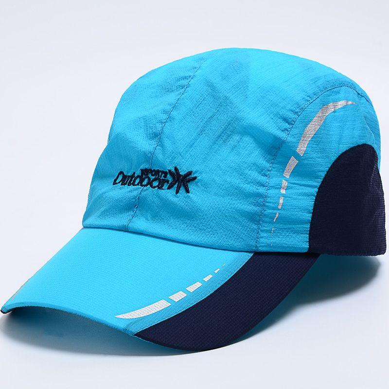 

Outdoor Sports Peaked Cap Summer Thin Baseball Cap Men and Women Sun Hat Casual Sun-Proof Quick-Drying Cap Sky blue head circumference 56-58 M