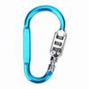 Travel Bag Luggage Security Combination Lock Locking Carabiner Padlock Blue