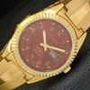 REFURBISHED JAPAN CITIZEN AUTOMATIC 8200 MENS ARABIC RED DIAL WATCH A427231-2 QRL-a427231