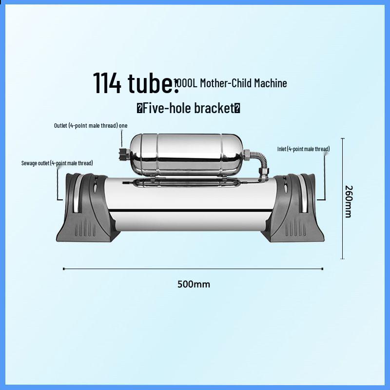 Stainless Steel Water Purifier for Milk Tea Shops - Large Flow Ultrafiltration Kitchen Tap Filter