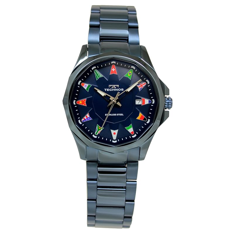 

[Technos] часы 3 иглы дата T9B99NN мужские синие