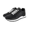 Run Away Cow Leather Low Top Casual Shoes Men's Black 1ADFJX