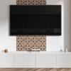 Vinyl Tiles With Decor For Kitchen Or Bathroom Floral Wood Pattern 10X40X20 Cm