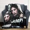 jennie Print Flannel Blanket High Quality Warm Comfortable Cover for All Seasons Perfect for Gifts Home Decor