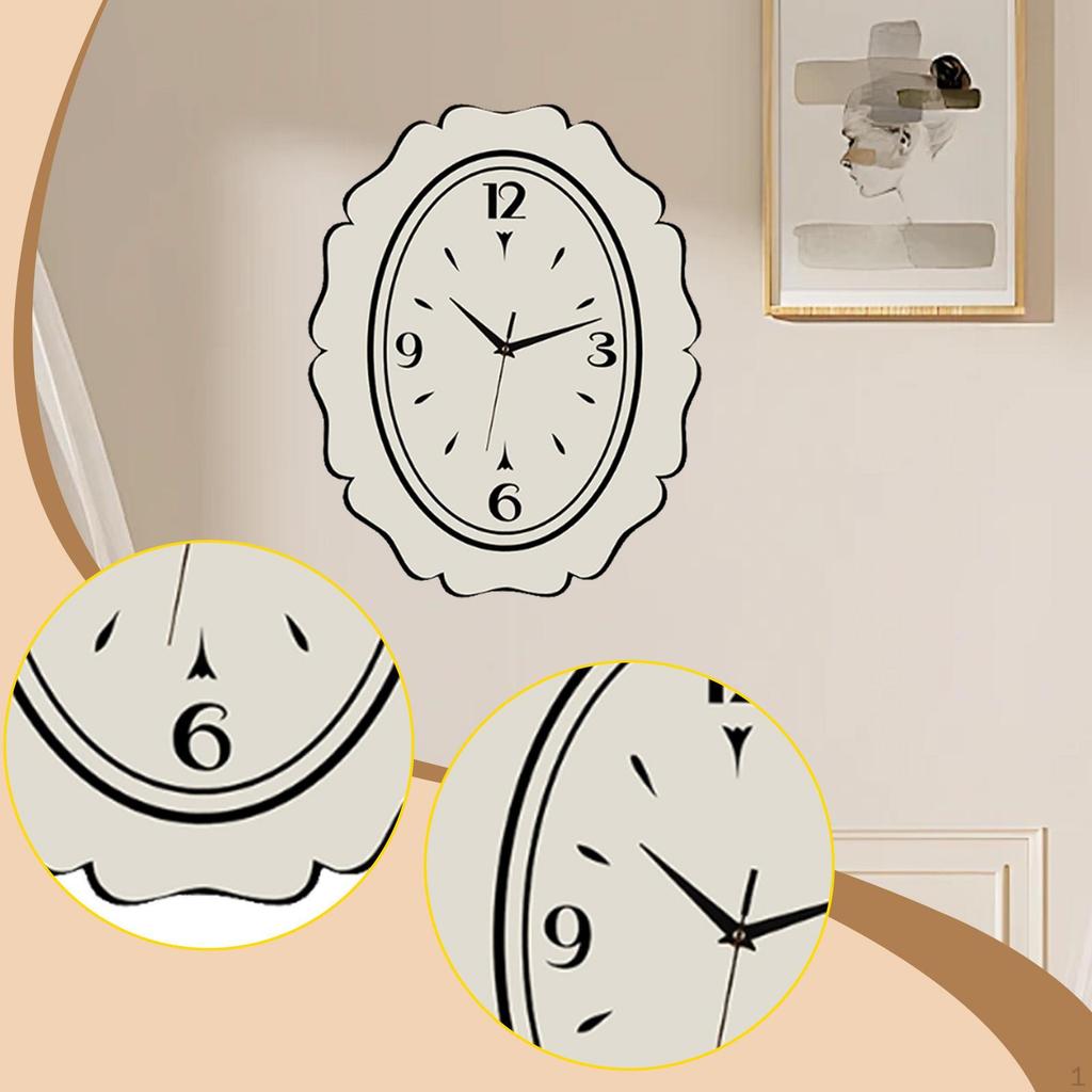 Wall Clock Decorative Aesthetic Vintage Funny Hanging Clock,Wall Ornament,for Living Room,Dining
