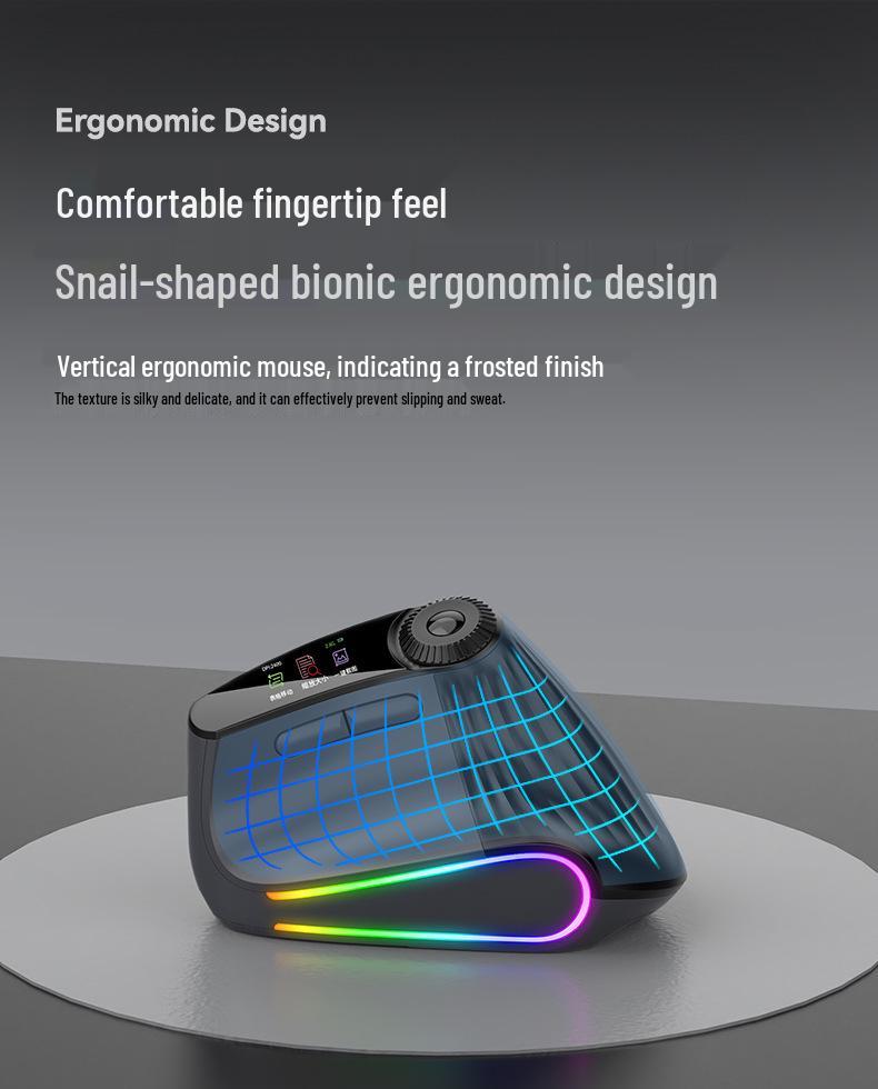 JOMAA Vertical Dual-Mode Wireless Bluetooth Mouse with Charger