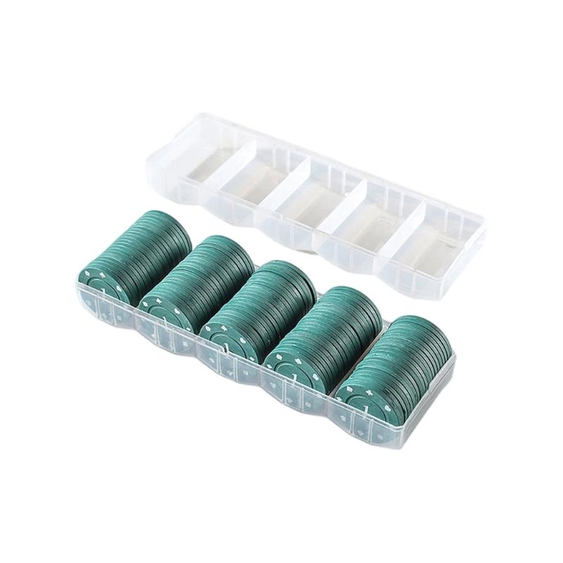 100Pcs Casinos Poker Chip Roulettes Game Bingo Chip with Box Plastic Counting Counters Poker Chip for Game Play Learning