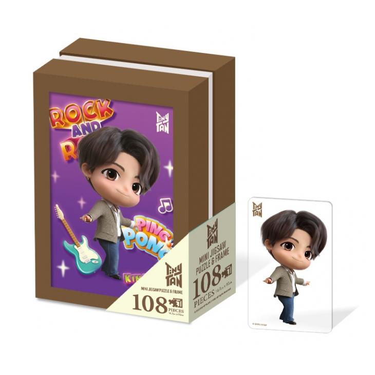 BT21 TinyTAN Mini Jigsaw Puzzle & Frame 108 pieces #Jung Kook
