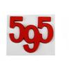 Car Styling 595 695 3D Car Body Fender Rear Trunk Adhesive Metal  Badges Sticker Emblems Decals for 595 695 Logo