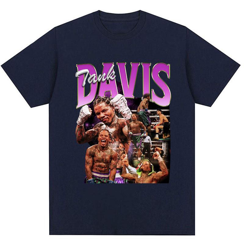 Tank Gervonta Davis Retro Tshirt Harajuku Fashion Sport Boxing Short Sleeve Cozy Cotton Oversized T-Shirts Streetwear Fans Gifts