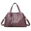 Women's Bags, European and American Middle-aged One-shoulder Oblique Span Bags, Large-capacity Retro Mother Bags, Portable Soft Leather Tote Bags.