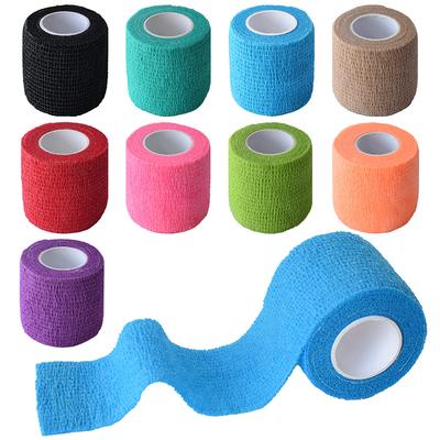 Einfarbiges Sport Selbstklebendes Elastisches Verbandband Tape Elastoplast Für Knie-Stützpolster Finger Knöchel Handfläche Schulter 5cmx4,5m