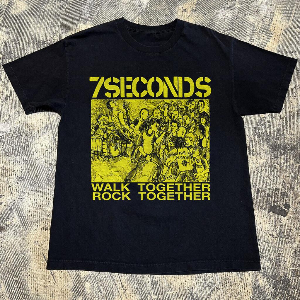 7 Seconds T Shirt Walk Together Rock Together Black All Size Shirt AG2130
