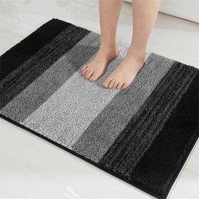 Luxuriöser weicher Plüsch-Dusch-Badezimmerteppich, super wasserabsorbierende Badematte, rutschfeste Teppiche fürs Badezimmer