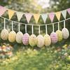 12PCS Plastic Egg Easter Egg Decoration Easter Egg Scene Decoration Hanging Easter Egg Happy Easter Easter Egg Props