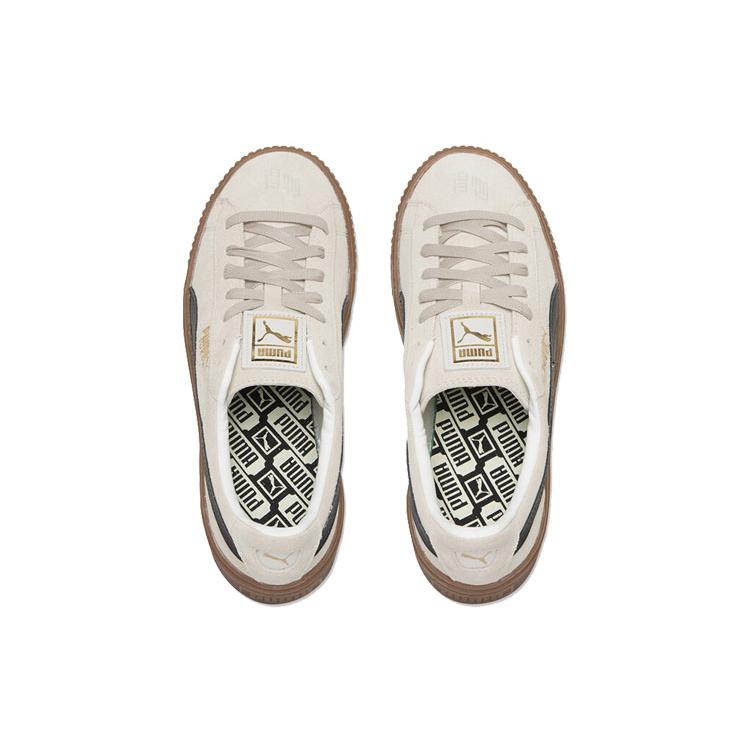 Puma Suede White Black Womens 363559-01
