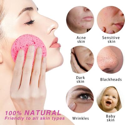 50-1000 de bucăți Burete de spălat pentru față cu compresă Burete din pulpă de lemn naturală Puf de spălat pentru față Puf de spumă pentru față Burete cosmetic pentru curățarea feței