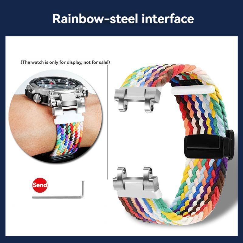 For Casio G-SHOCK 5544 Elasticity nylon Strap MTG-B1000/G1000 Modified fabric Watchband men Bracelet wristband Accessories