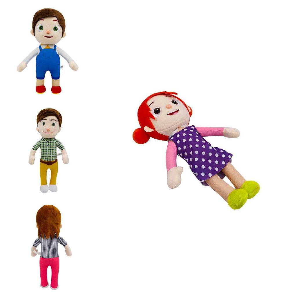 Soft And Durable Cocomelon Jj Family Stuffed Dolls For Kids' Educational Play