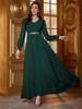 KY804-1 Elegant Chiffon Ruched Evening Dress - Women's Fashion